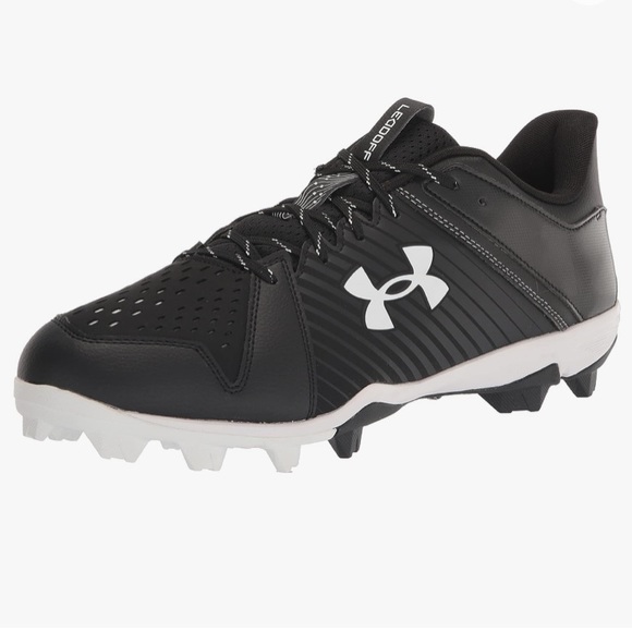Under Armour Mens Leadoff high top black white Rubber Molded Baseball Cleats 9.5 - Picture 7 of 7